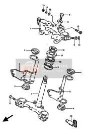 Steering Stem (GSX550EU)