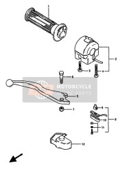 RECHTER HANDSCHALTER (GSX550ES-EF)