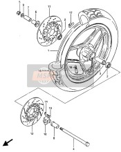 Front Wheel (GSX750ES-E6-E24)