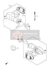 3560408J01, Lampadina Compl., Freccia Signa, Suzuki, 2