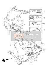 6827017E50D5U, Tape Set, Body Front, Suzuki, 0