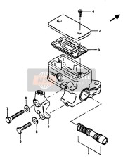 Pompa freno anteriore (GSX1100E)