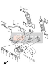 6431038A13019, Torque Link, Rear  (Black), Suzuki, 0