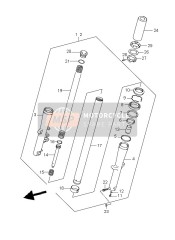 5110441F40, Damper Assy, Front Fork  Lh, Suzuki, 0