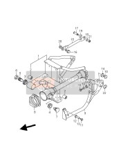 Bras oscillant arrière