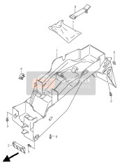 6311135F30, Spatbord,Achter, Suzuki, 0