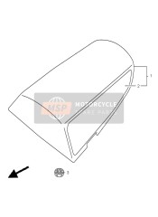 4550035F30YD8, Box Assy,Seat T, Suzuki, 0