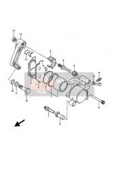 5930024B11, Caliper Assy, Lh, Suzuki, 1