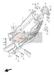 4710046E400JW, Cover Assy Frame, Suzuki, 0