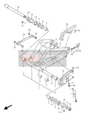 Bras oscillant arrière