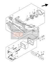 Lámpara de combinación trasera