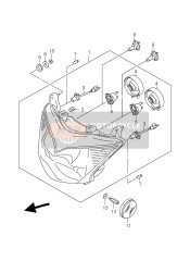 3595014A10, Rerlex Reflector Assy, Suzuki, 1