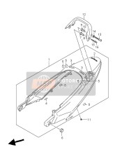 Couverture de queue de siège (GSF1250S-SA)