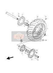 6451115H00, Sprocket, Rear (NT:43), Suzuki, 2