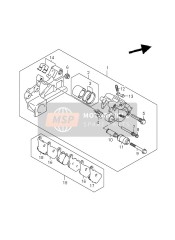 Remklauw achter (GSF1250A-SA)