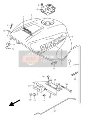 4410039FA0YC2, Tank Assy, Fuel (Blue), Suzuki, 0