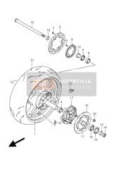 Ruota posteriore (GSX1300BKA-AU2)