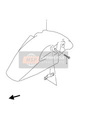 5310919F00YD8, Garde Boue Avant Jaune, Suzuki, 0