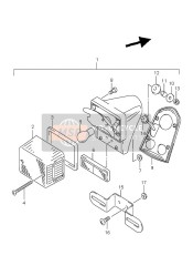 Lámpara de combinación trasera