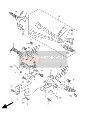 4352637H00, Bar, Footrest Lh, Suzuki, 0