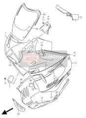 9491544E00, Cushion, Rear Bag, Suzuki, 1