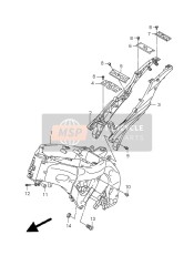 4110002H10YAP, Frame (Zwart), Suzuki, 0