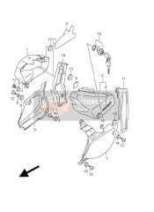 4721041F00YM6, Cover, Frame Lh (Silver), Suzuki, 0