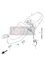 4522019C00, Bracket, Seat Support  Rear, Suzuki, 2