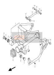 Bras oscillant arrière