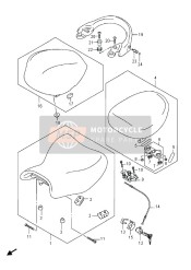 4529015H00, Striker, Seat Lock, Suzuki, 1