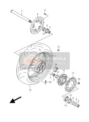 Roue arrière