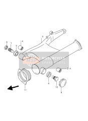 Bras oscillant arrière