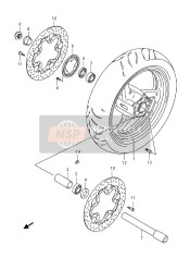 5471115H00, Axle, Front, Suzuki, 2