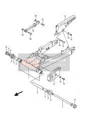 Bras oscillant arrière