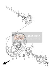 Roue arrière (SV650-U-S-SU)