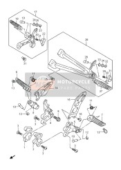 4355114J00, Bracket, Footrest No.1   Lh, Suzuki, 0