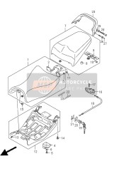 4621132F10YLF, Handle, Pillion Rider  (Gray), Suzuki, 2