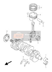 1222931E500D0, Lagerschaal, Suzuki, 0