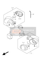 3560344H00, Clignotant, Suzuki, 0