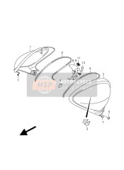 Copertura laterale del serbatoio del carburante