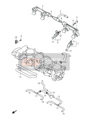 Manguera del cuerpo del acelerador & Articulación (GSX-R750)