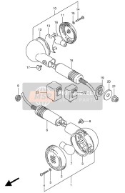 Indicatore di direzione lampada