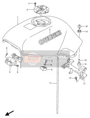 6811100A201GT, Embleem, Tank, Suzuki, 0