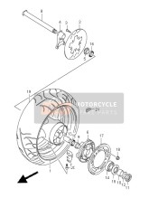 6411142F0128W, Wheel,Rear,17M/, Suzuki, 0