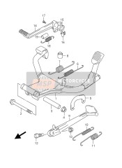 4231007J00, Seitenstaender, Suzuki, 0