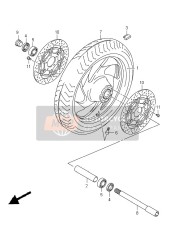 5411140H0012Z, Wheel, Front (18M/CXMT3.50) (Silver), Suzuki, 0