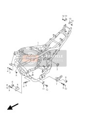 4194218H00YAP, Supporto, Motore Avanti, Suzuki, 1