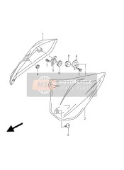 4735146H00YWB, Cover, Frame Head Rh   (Gray), Suzuki, 0