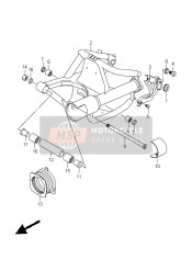 Bras oscillant arrière