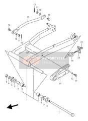 Bras oscillant arrière